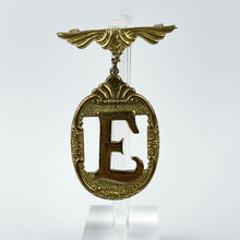 Load image into Gallery viewer, Original 1930's 1940's Initial Brooch with the Letter E