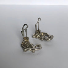 Load image into Gallery viewer, 1940s or 1950s Marcasite Clip on Earrings