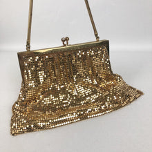 Load image into Gallery viewer, 1940s 1950s Gold Mesh Bag with Matching Coin Purse
