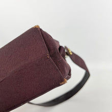 Load image into Gallery viewer, Original 1940's Fassbender Bag in Dark Burgundy Grosgrain with Gold-Tone Fixings