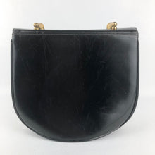 Load image into Gallery viewer, 1950s Black Vinyl Handbag With Matching Red Coin Purse
