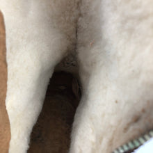 Load image into Gallery viewer, Original 1950s Clarks Wide Fitting Fur Lined Zip Front Boots - UK 6