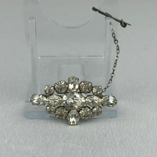 Load image into Gallery viewer, Vintage Claw Set Clear Paste Diamond Brooch