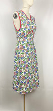 Load image into Gallery viewer, 1940s Floral Cotton Pinny - Would Make A Great Summer Dress - Bust 32 33 34 *