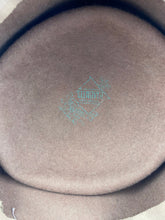 Load image into Gallery viewer, Original Late 1930's Early 1940's Chocolate Brown Felt Tilt Hat with Large Bow Trim