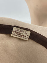 Load image into Gallery viewer, Original 1930’s Cream Felt Hat with Soft Feather Trim - Beautiful Piece *