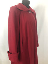 Load image into Gallery viewer, 1940s 11011 True Volup Burgundy Wool Coat by Windsmoor - Bust 48" 50"
