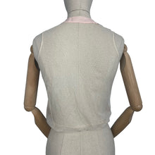 Load image into Gallery viewer, Original 1930's Pale Pink Satin Backed Crepe and Net Dickie Blouse - Bust 32 33 34