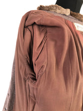 Load image into Gallery viewer, Exceptional 1940s Genuine Fur Trimmed Princess Coat and Dress Set by Reels of Milwaukee - B36