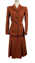 Load image into Gallery viewer, Original 1930s Chestnut Tweed Walking Suit - Exquisite Colour - Bust 34 35 36