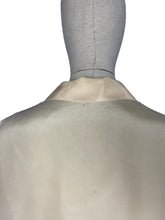 Load image into Gallery viewer, Original 1940's Cream Rayon Blouse with Embroidery - Make Do and Mend - Bust 40 42