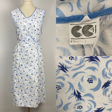 Load image into Gallery viewer, CC41 1940s Floral Cotton Wrapover - Would Make A Great Summer Dress - Bust 37 38 39