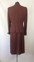 Load image into Gallery viewer, 1940s Black and Red Check Suit in Fine Wool - 36 38