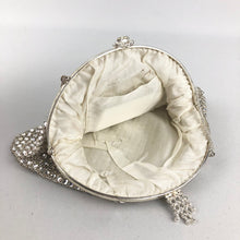 Load image into Gallery viewer, 1940s 1950s Claw Set Clear Paste Evening Purse - Super Sparkly