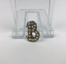 Load image into Gallery viewer, 1950s Teeny Initial “B” Brooch with Paste Stones