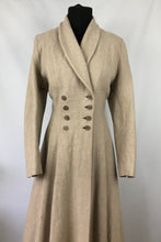 Load image into Gallery viewer, Original 1940s Double Breasted Fit and Flair Princess Coat - Bust 36 38
