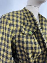 Load image into Gallery viewer, Reproduction 1940s Green and Black Check Jacket - Bust 38 40 42