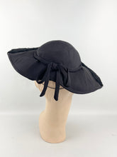 Load image into Gallery viewer, Fabulous 1950s New Look Black Hat with Net by Delmore