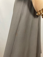 Load image into Gallery viewer, Original 1940s Crepe Dress with Beaded Bodice and Original Belt - Bust 48