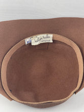 Load image into Gallery viewer, Original 1940's New York Creation Brown Felt Hat - Helen Hale Original *