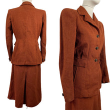 Load image into Gallery viewer, Original 1930s Chestnut Tweed Walking Suit - Exquisite Colour - Bust 34 35 36