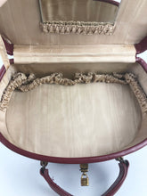 Load image into Gallery viewer, Original 1950s Red Faux Leather Vanity Case - Fabulous Box Bag