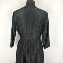 Load image into Gallery viewer, 1950s Black and Gold Polka Dot Dress - B38
