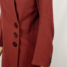 Load image into Gallery viewer, Original 1920s or 1930s Rust Coat with Real Astrakhan Fur Collar - Bust 33 34