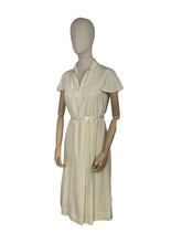 Load image into Gallery viewer, Original 1930's Cream Silk Dress with Mother-of-Pearl Buttons - Bust 32 34 *