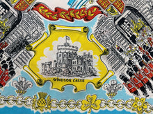 Load image into Gallery viewer, Original 1953 Queen Elizabeth II Coronation Commemorative Scarf with QEII Portrait in Centre.