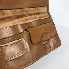 Load image into Gallery viewer, Original 1940s Gents' Pig Skin Brown Leather Wallet - Deadstock