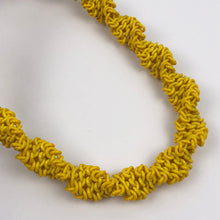 Load image into Gallery viewer, 1940s 1950s Yellow Make Do and Mend Plastic Necklace