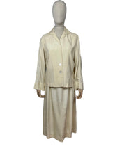 Load image into Gallery viewer, Original 1930's Pure Silk Suit - Smart Piece with Mother Of Pearl Buttons - 36-26-38