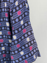 Load image into Gallery viewer, Volup Original 1940s Pure Silk Stripe Day Dress - Bust 42 44