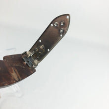 Load image into Gallery viewer, Original 1940s Brown Plastic Dress or Fur Clip