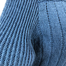 Load image into Gallery viewer, Reproduction 1950s Blue Rib Jumper - B34 36