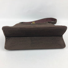Load image into Gallery viewer, Original 1940's Corde Style Bag in Warm Chocolate Brown - Beautiful Shape - Single Handle