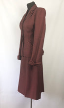 Load image into Gallery viewer, 1940s Black and Red Check Suit in Fine Wool - 36 38