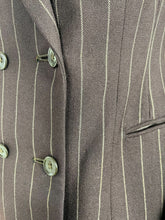 Load image into Gallery viewer, Original 1940’s CC41 Dark Brown Pinstripe Jacket - Beautifully Tailored Piece - Bust 36 37