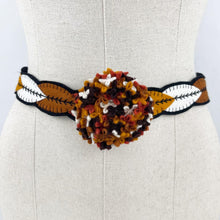 Load image into Gallery viewer, 1940's Style Colourful Felt Belt in Autumnal Shades Made From a 1941 Pattern Using Pure Wool Felt - Waist 27 28
