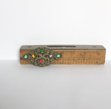 Load image into Gallery viewer, Vintage Czech Brooch with Colourful Paste