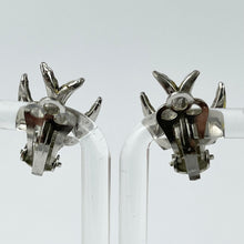 Load image into Gallery viewer, Beautiful 1940's 1950's Blue Bird Shaped Earrings with Marcasite Middles