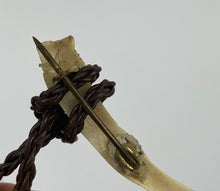 Load image into Gallery viewer, Original 1940s Red and White Early Plastic Elephants and Tusk Brooch