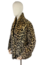 Load image into Gallery viewer, Original 1940's Dyed Lamb Leopard Print Jacket - Bust 38 40