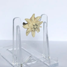 Load image into Gallery viewer, Vintage Carved Edelweiss Tourist Brooch