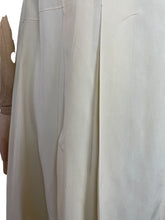 Load image into Gallery viewer, Original 1930's Cream Silk Dress with Mother-of-Pearl Buttons - Bust 32 34 *