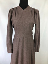 Load image into Gallery viewer, Exceptional 1940s Genuine Fur Trimmed Princess Coat and Dress Set by Reels of Milwaukee - B36
