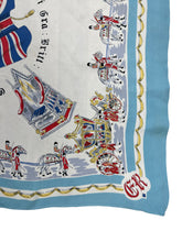 Load image into Gallery viewer, Original 1953 Queen Elizabeth II Coronation Commemorative Scarf with The Coronation Chair
