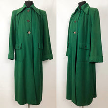 Load image into Gallery viewer, 1940s Kelly Green Wool Overcoat - B44