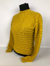 Load image into Gallery viewer, Reproduction 1930s Mustard Jumper - B35 36 37 38